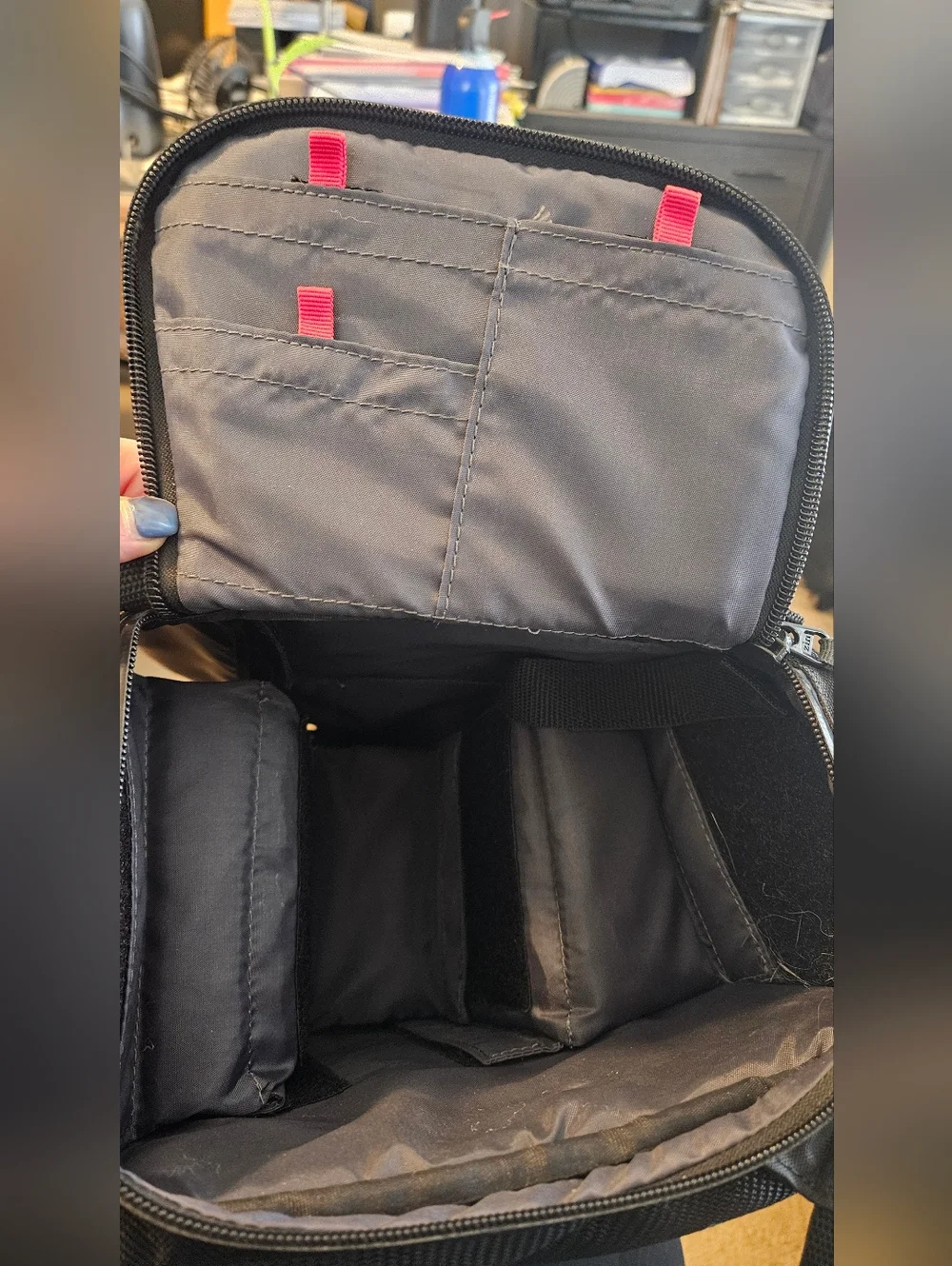 Durable Tamrac Dual Access Black Camera Photographer Backpack